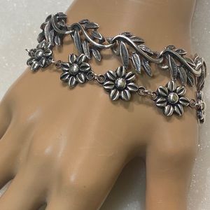 Daisy Flower Bracelet Sterling 925